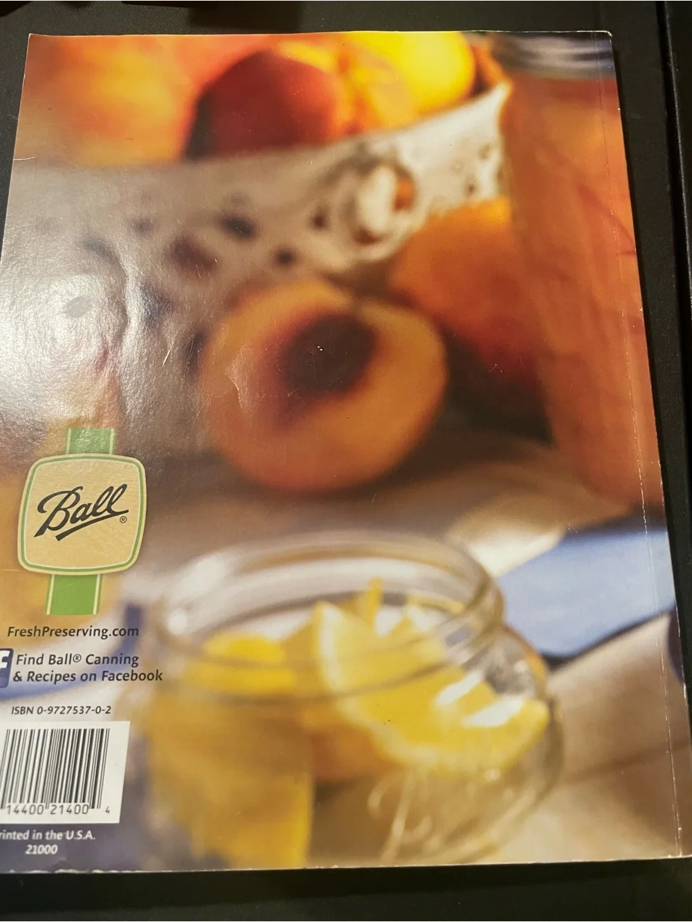 Ball Blue Book Guide to Preserving - Cookbook (White/Yellow Cover)